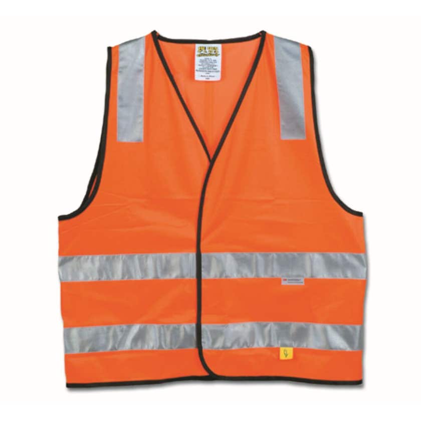 Vest Hi-Vis Safety D/N Orange Large