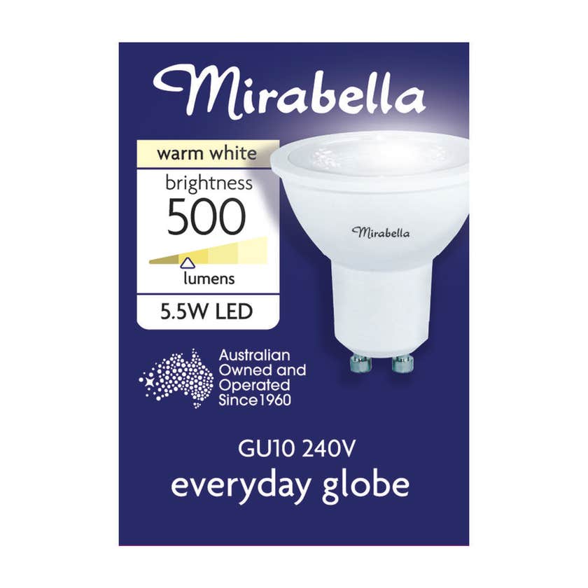 Globe Led 6W 470Lm Ww Gu10 Downlight