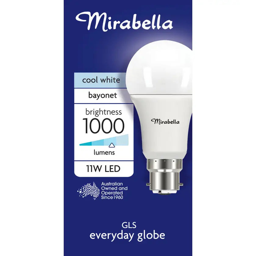 Globe Led Gls 11w Bc Cool White Pearl Mirabella