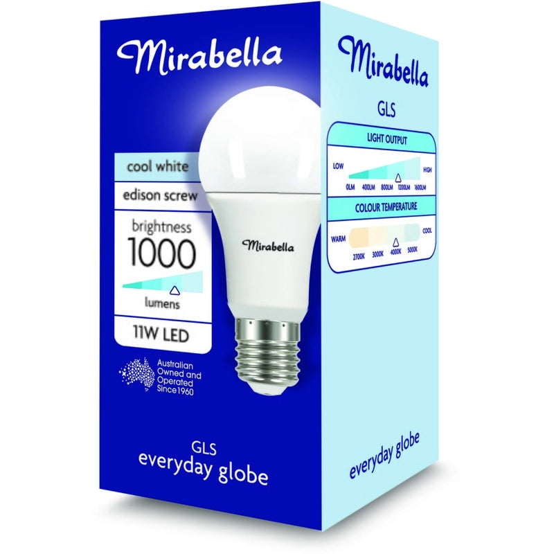 Globe Led Gls 11w Es Cool White Pearl Mirabella