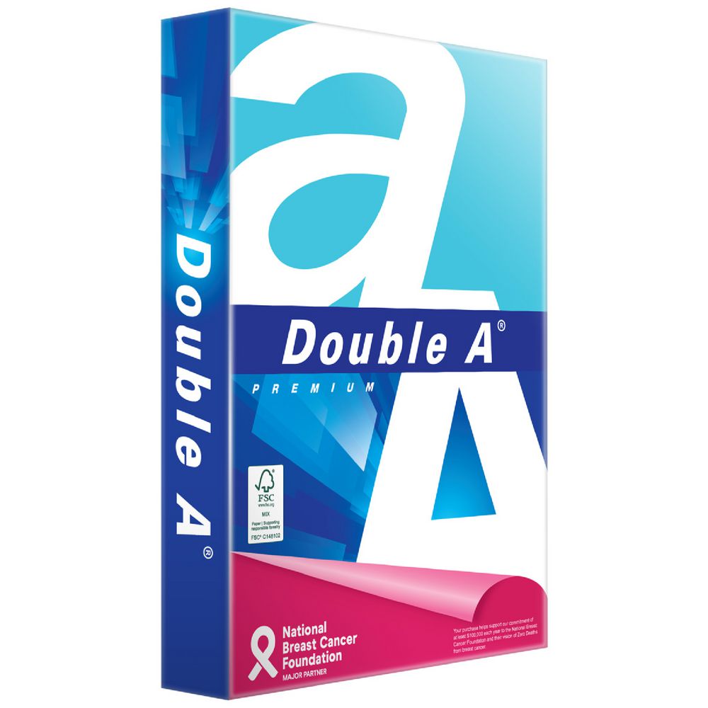 Double A Premium A4 Copy Paper 80gsm – 500 Sheet Ream