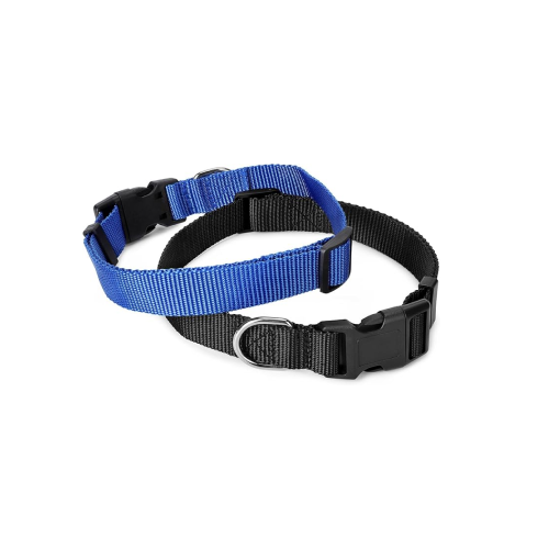 Collar Dog Adjustable Medium 2 Assorted Colours Nylon 35