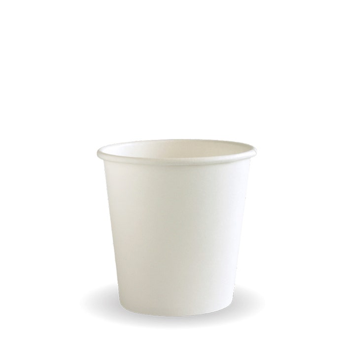 BioPak White Single Wall BioCup 120ml / 4oz – Pack of 50