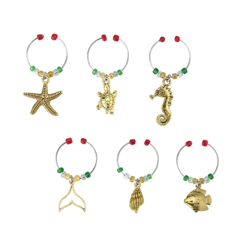 Avanti Sealife Wine Charms – Set of 6