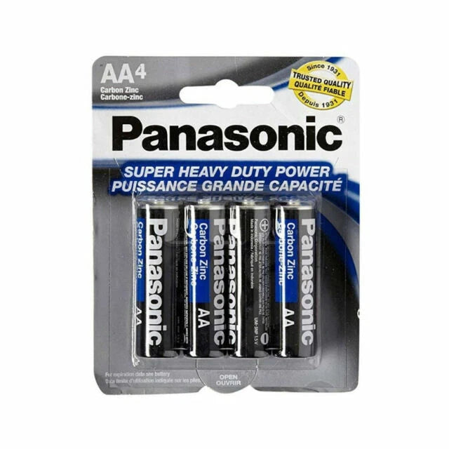 Panasonic Heavy Duty AA Batteries 1.5V – 4 Pack