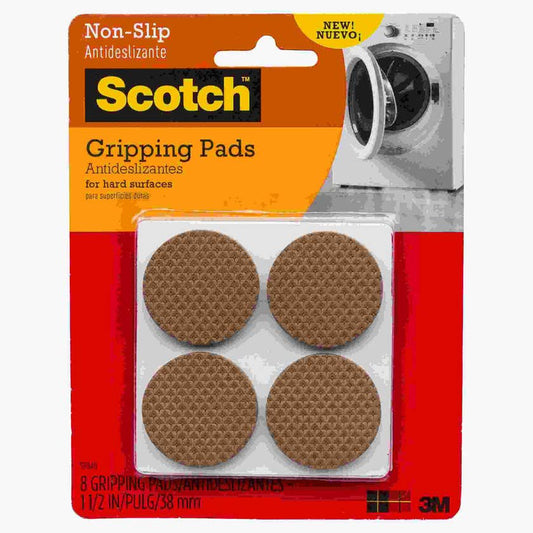 Gripping Pads Brown 3.8cm 8pk - Scotch