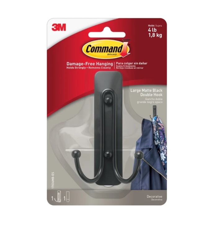 Double Hook 1Pk Large MB - Command