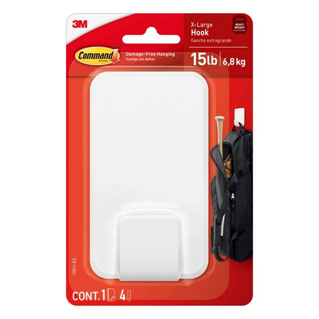 Mega Utility Hook White 6.8kg 1pk
