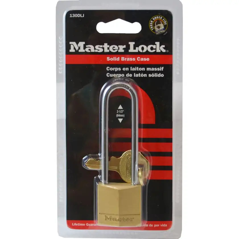 Padlock Brass Long Shackle 30mm