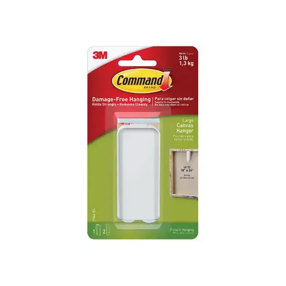 Hook Canvas Lge Hanger Pk1 Command