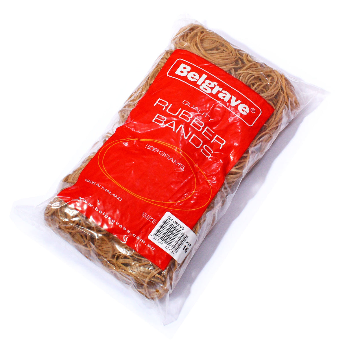 Belgrave Rubber Bands Size 16 Brown – 500g