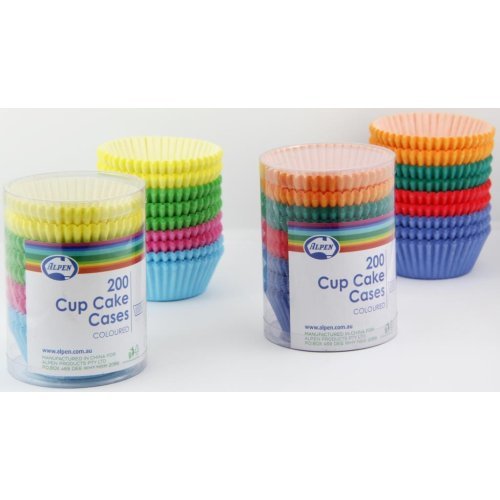 Alpen Cupcake Cases Pastel Multicoloured – Pack of 200