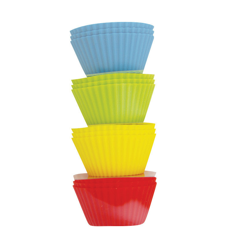 Avanti Silicone Muffin Cups 9cm Assorted Colours – Set of 12