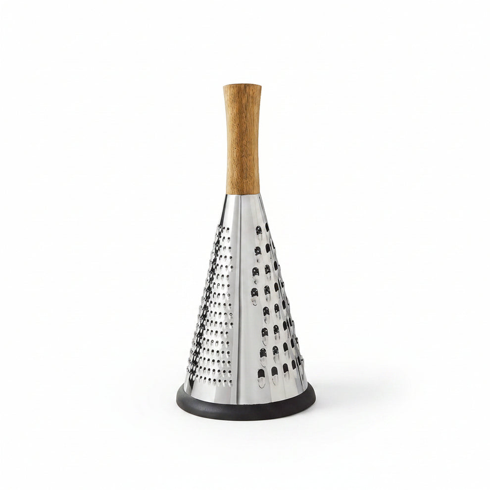 Avanti Conical Grater – 3-Way Stainless Steel with Wooden Handle