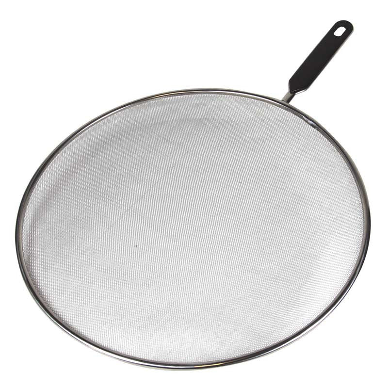 Avanti Stainless Steel Splatter Screen 33cm – Black Handle