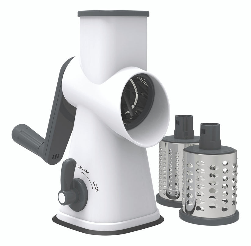 Avanti Table Top Drum Grater with 3 Interchangeable Blades