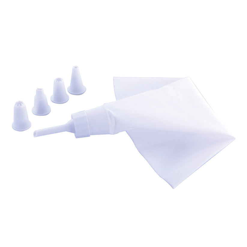 Avanti Icing Set with 5 Plastic Nozzles & 35cm PEVA Piping Bag
