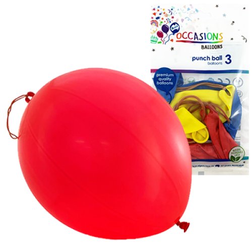 Balloon Punchballs Assorted Colours – Pack of 3