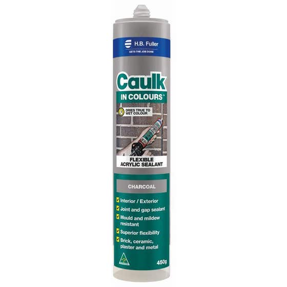 H.B. Fuller Caulk in Colours Charcoal Acrylic Sealant 450g