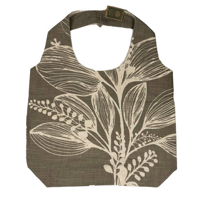 Slub Cotton Shopper Bag: Reverse Charcoal