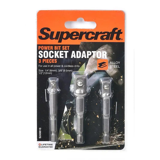 Socket Adaptor Power Bit 3Pce