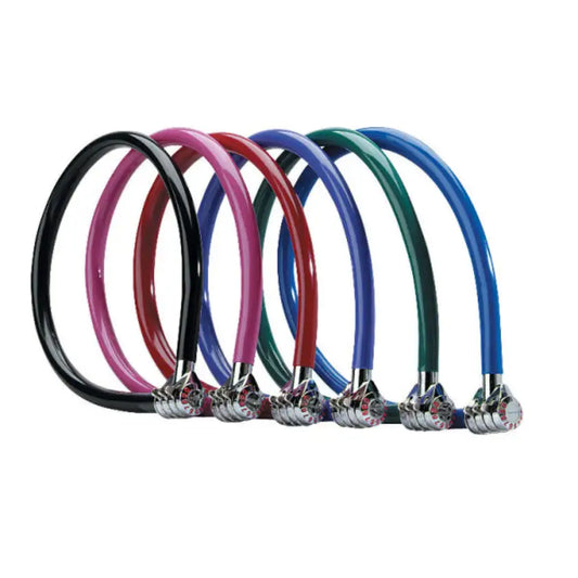 Bike Cable Lock Combination Asst Colours