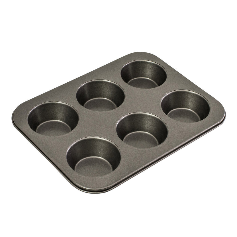 Bakemaster 6Cups Lrg Muffin Pan 35X26Cm