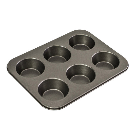 Bakemaster 6Cups Lrg Muffin Pan 35X26Cm
