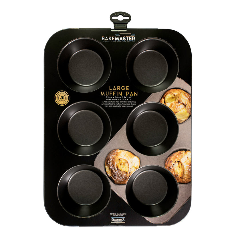 Bakemaster 6Cups Lrg Muffin Pan 35X26Cm