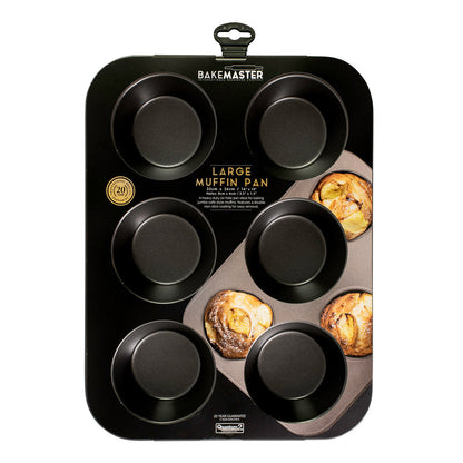 Bakemaster 6Cups Lrg Muffin Pan 35X26Cm