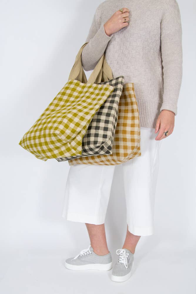 Gingham Tote Assorted: Assorted