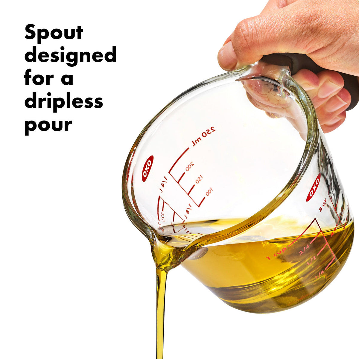 OXO Good Grips Glass Measuring Cup markings