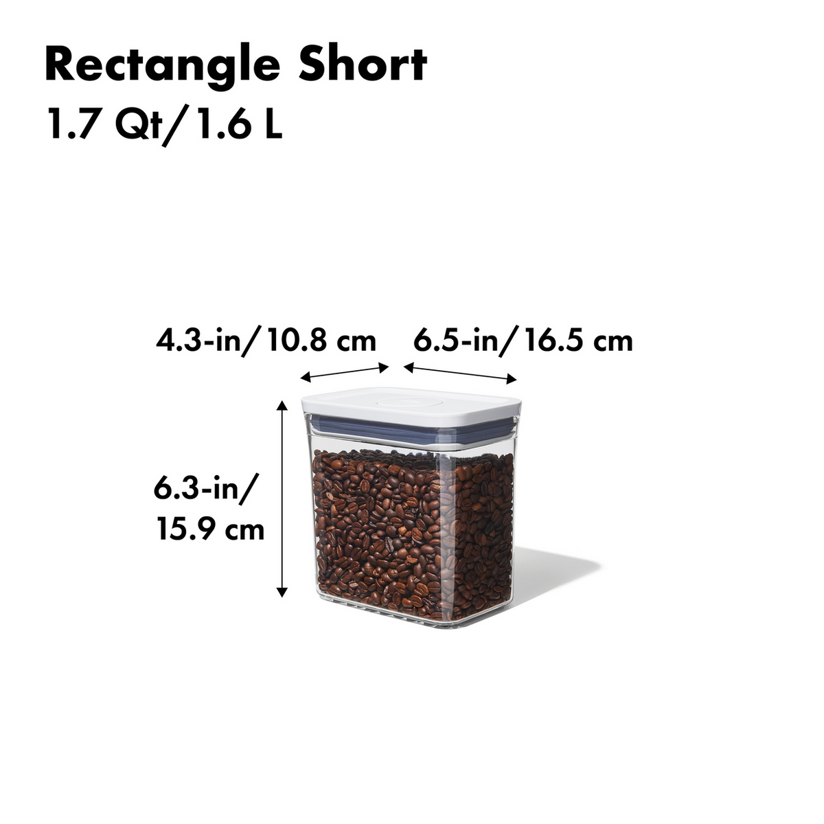 Oxo GG Pop 2.0 Rectangle  Short - 1.6L