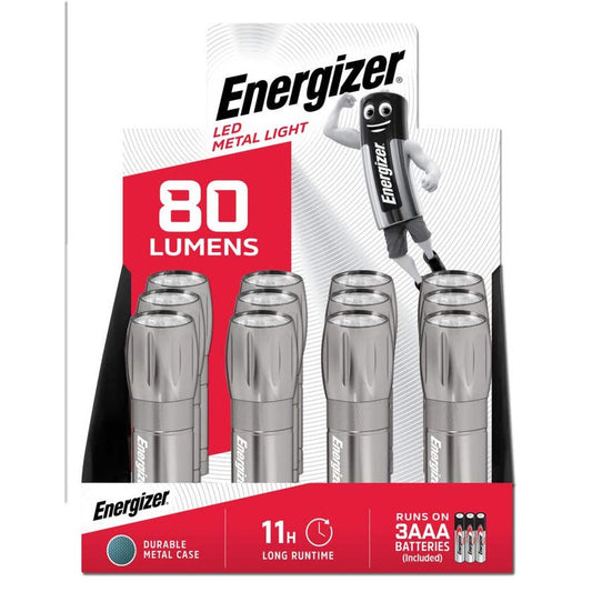Torch Metal Compact LED 80L MLHH32 Counter Unit Energizer
