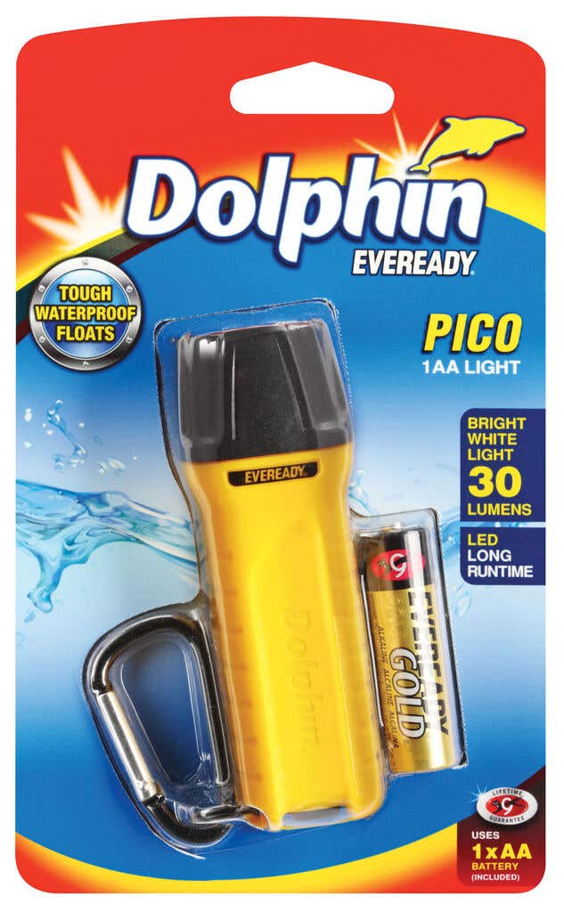 Dolphin Pico Pocket Torch 45L with 2AAA Battery Eveready