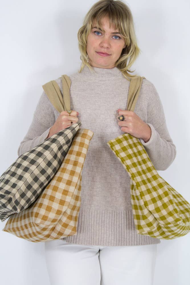 Gingham Tote Assorted: Assorted