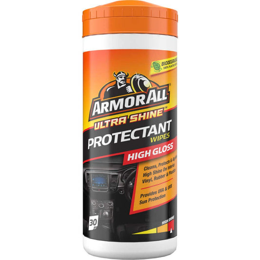 Ultra Shine Protectant Wipes High Gloss 30pk Armor All