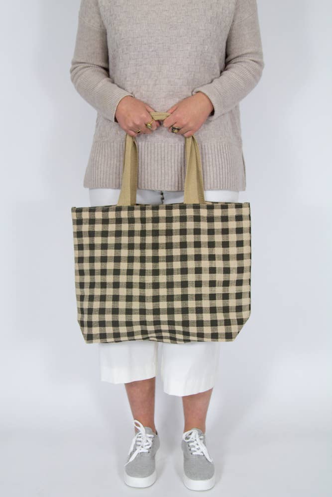 Gingham Tote Assorted: Assorted
