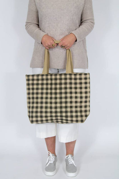 Gingham Tote Assorted: Assorted