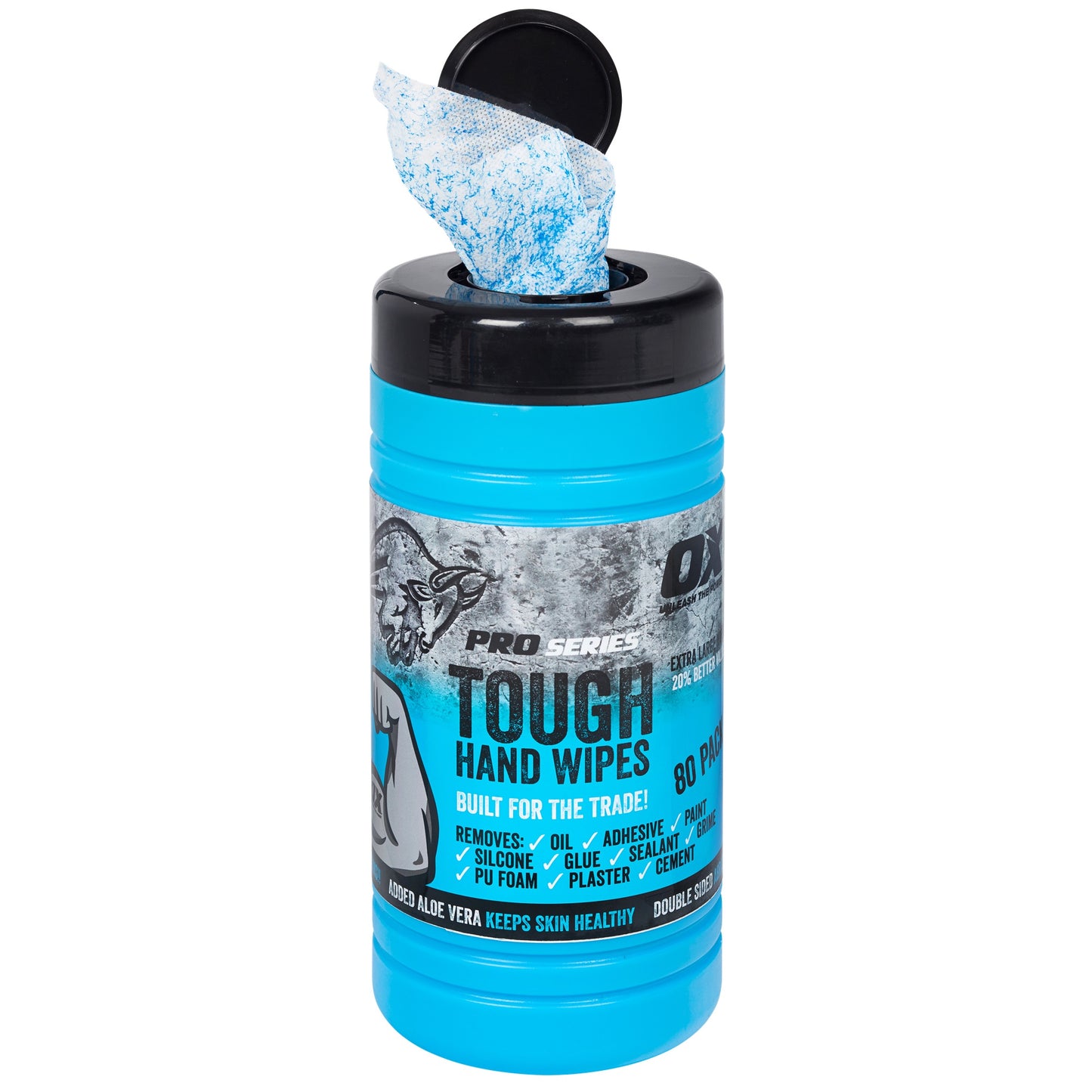 Professional Tough XL Hand Wipes – 80 Sheets Ox