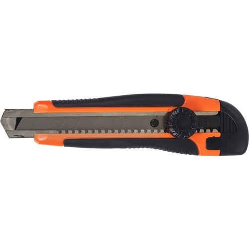 Marbig Heavy Duty Cutter Knife with Wheel Lock 18mm – Orange & Black