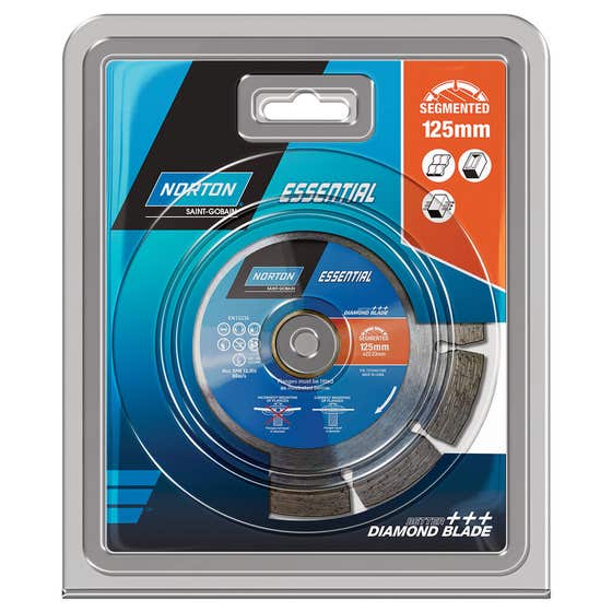 Norton Essential Segmented Diamond Blade 125mm x 2.1mm – 22/20mm Bore