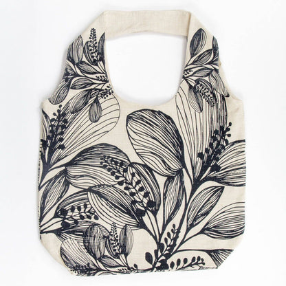 Slub Cotton Shopper Bag: Reverse Charcoal