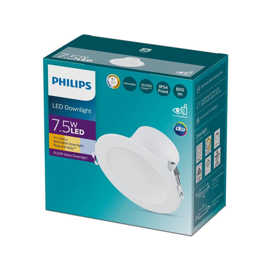 Downlight CCT LED 7.5W 800LM 90mm Philips