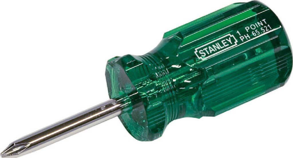 Acetate Handle Phillips Screwdriver No.1 x 38mm - Stanley