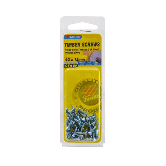Screw Lthd Csk Ph Zp 4Gx12Sp50