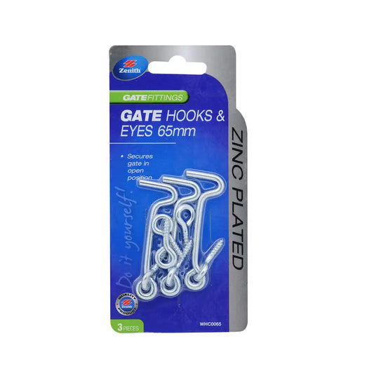 Hook & Eye Gate Zinc Plated 65mm Cd3