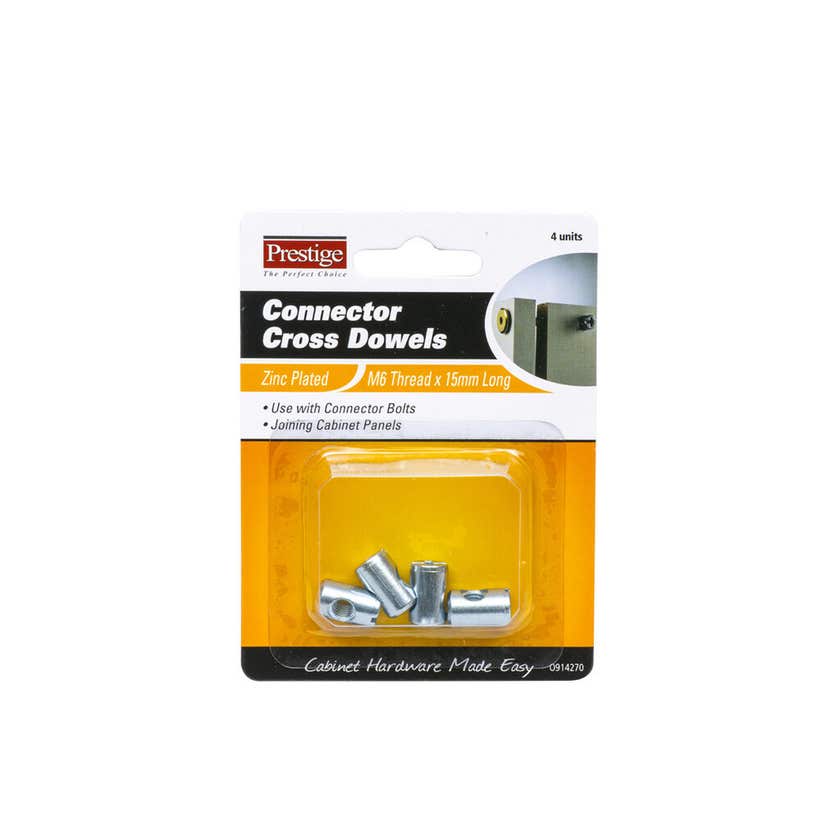 Dowel Cross Zinc Plated 15mm Card 4