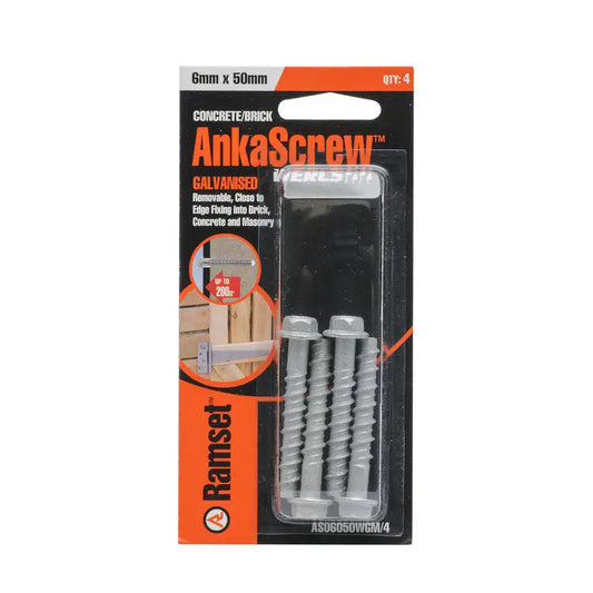 Ankascrew Waferhead Galvanised 6x50m