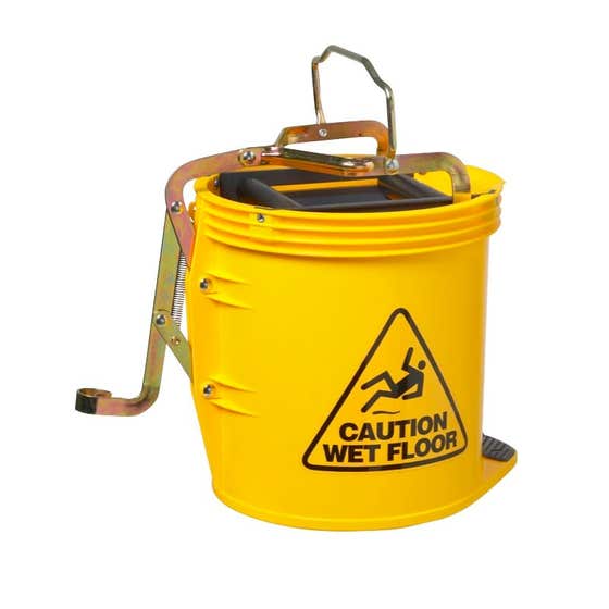 Contractor Bucket Mop Pedal Yellow 15L Oates